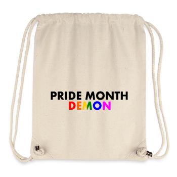 pride month demon - Stanley/Stella recycelter Gym Bag - Naturweiß - Vorne