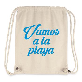 VAMOS A LA PLAYA Beach Party - Stanley/Stella recycelter Gym Bag - Naturweiß - Vorne