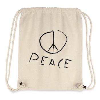 peace exit-shirt - Stanley/Stella recycelter Gym Bag - Naturweiß - Vorne