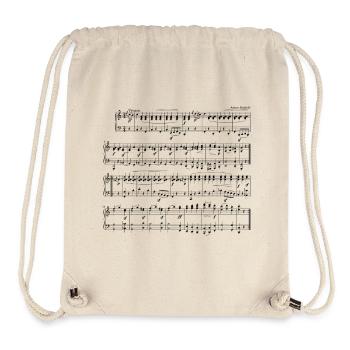 la musique - Sac à cordon recyclé Stanley/Stella - blanc naturel - Devant