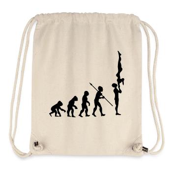 Evolution Gymnastik Turnen Akrobatik Geräteturnen - Stanley/Stella recycelter Gym Bag - Naturweiß - Vorne