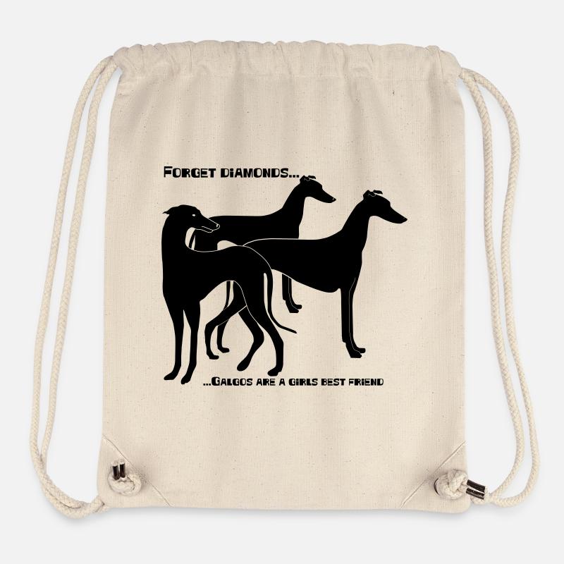 forget_diamonds..Galgos - Stanley/Stella recycelter Gym Bag - Naturweiß