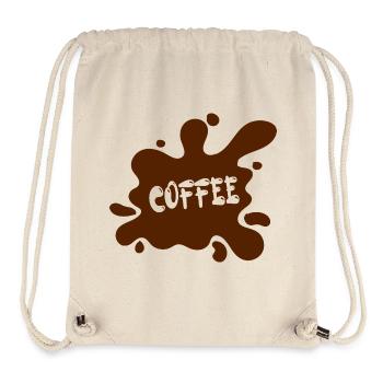 Coffee stain with artistic design - Stanley/Stella Recycled Gym Bag - natural - Front