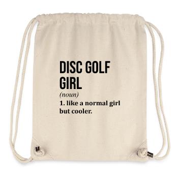 Disc Golf - Sac à cordon recyclé Stanley/Stella - blanc naturel - Devant
