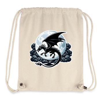 Mystical Dragon Silhouette - Stanley/Stella Recycled Gym Bag - natural - Front