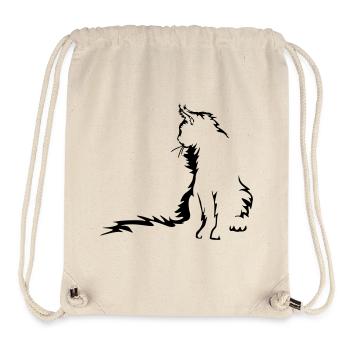 Maine Coon Cat - Stanley/Stella Recycled Gym Bag - natural - Front