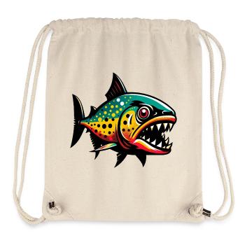 Piranha - Stanley/Stella Recycled Gym Bag - natural - Front