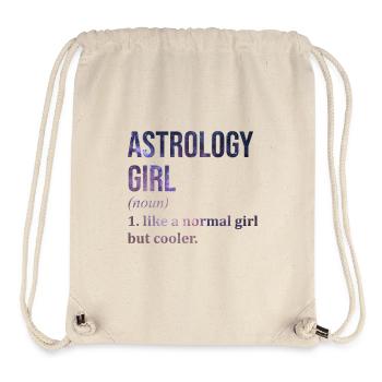 astrologie - Sac à cordon recyclé Stanley/Stella - blanc naturel - Devant