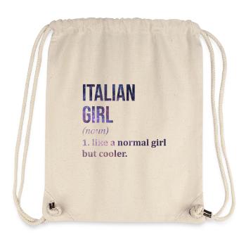Italien - Sac à cordon recyclé Stanley/Stella - blanc naturel - Devant
