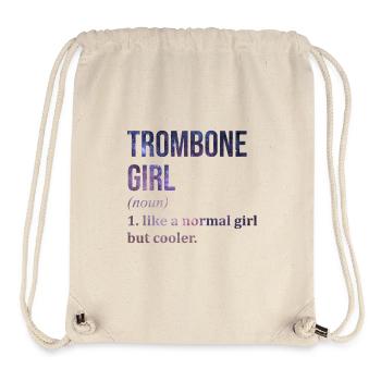 trombone - Sac à cordon recyclé Stanley/Stella - blanc naturel - Devant