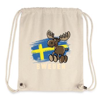 Sweden - Moose - Stanley/Stella recycelter Gym Bag - Naturweiß - Vorne