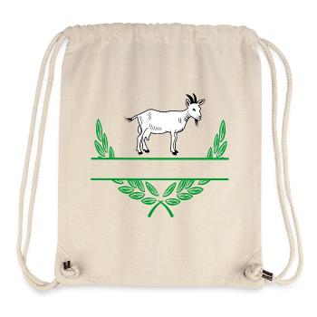 Goat Laurel Wreath with Namespace - Stanley/Stella Recycled Gym Bag - natural - Front