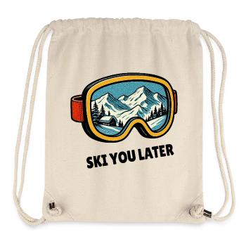 Ski You Later – Skibrillen Design für Skifahrer - Stanley/Stella recycelter Gym Bag - Naturweiß - Vorne