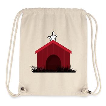 Lustiges Hundehaus - Stanley/Stella recycelter Gym Bag - Naturweiß - Vorne