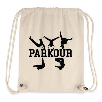 Parkour Silhouettes - Sac à cordon recyclé Stanley/Stella - blanc naturel - Devant