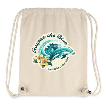 Protect the Blue - Delfin - Stanley/Stella recycelter Gym Bag - Naturweiß - Vorne