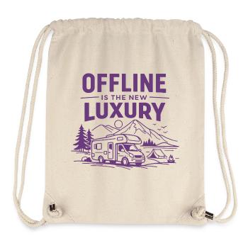 Offline is the new luxury camper scene - Stanley/Stella Recycled Gym Bag - natural - Front