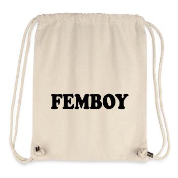 Femboy - Stanley/Stella recycelter Gym Bag - Naturweiß - Vorne
