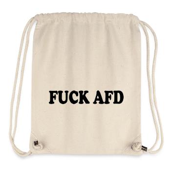Fuck afd - Stanley/Stella Recycled Gym Bag - natural - Front