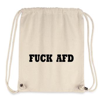 Fuck afd - Stanley/Stella Recycled Gym Bag - natural - Front