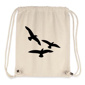 Vögel - Stanley/Stella recycelter Gym Bag - Naturweiß - Vorne