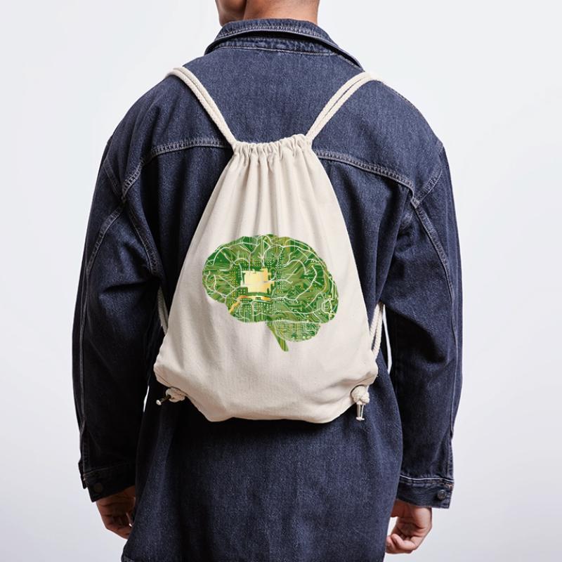 Gehirn - Computerchip - Chip - Computer Stanley/Stella recycelter Gym Bag
