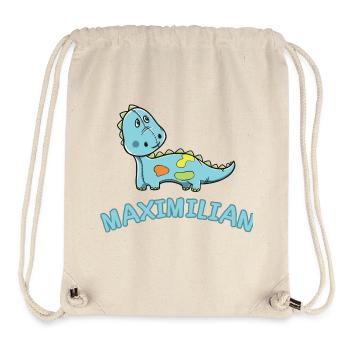 Dinosaur funny child Maximilian gift birth - Stanley/Stella Recycled Gym Bag - natural - Front