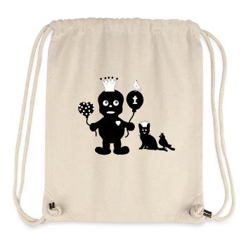 Little Grufti with his friends Silhouette Dark - Stanley/Stella Recycled Gym Bag - natural - Front