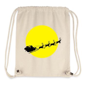 frohes_fest_weihnachtsmann - Stanley/Stella recycelter Gym Bag - Naturweiß - Vorne