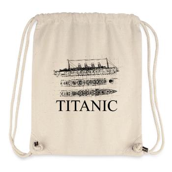 Pläne der Titanic - Stanley/Stella recycelter Gym Bag - Naturweiß - Vorne