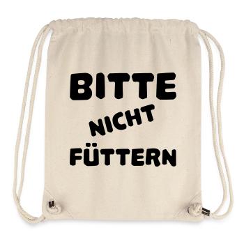 Bitte nicht füttern - Stanley/Stella recycelter Gym Bag - Naturweiß - Vorne