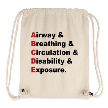 ABCDE Rule - Stanley/Stella Recycled Gym Bag - natural - Front