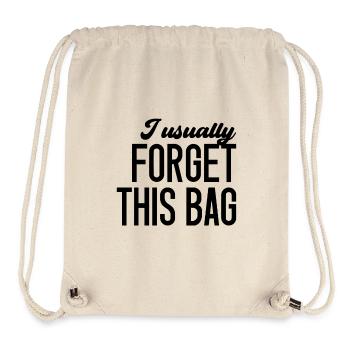 I Usually Forget This Bag - Stanley/Stella Recycled Gym Bag - natural - Front
