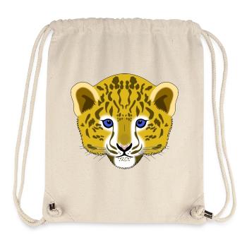 Panther Leopard Jaguar Baby Head - Stanley/Stella Recycled Gym Bag - natural - Front