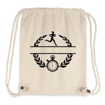 Stoppuhr-Läufer - Stanley/Stella recycelter Gym Bag - Naturweiß - Vorne