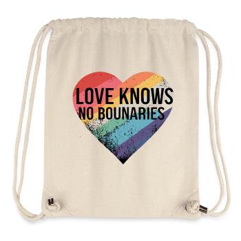 love knows no boundaries - Stanley/Stella Recycled Gym Bag - natural - Front