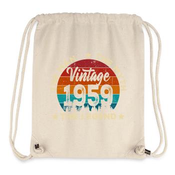 Jahrgang 1959 Legende - Stanley/Stella recycelter Gym Bag - Naturweiß - Vorne