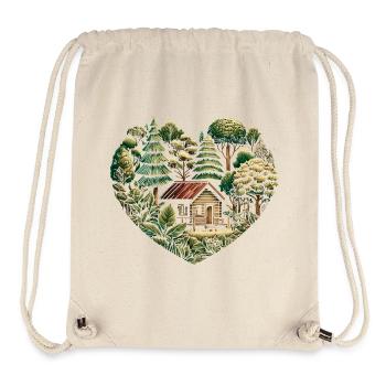 living close to nature with a tiny house in the forest - Stanley/Stella Recycled Gym Bag - natural - Front