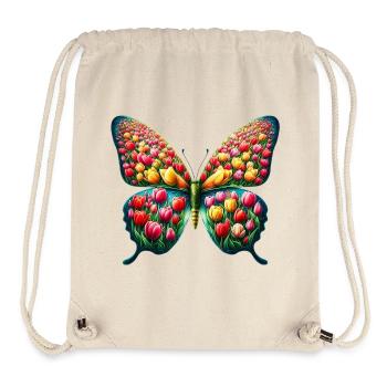 Butterfly tulips tulip Holland - Stanley/Stella Recycled Gym Bag - natural - Front