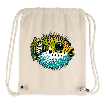 Kugelfisch - Stanley/Stella recycelter Gym Bag - Naturweiß - Vorne