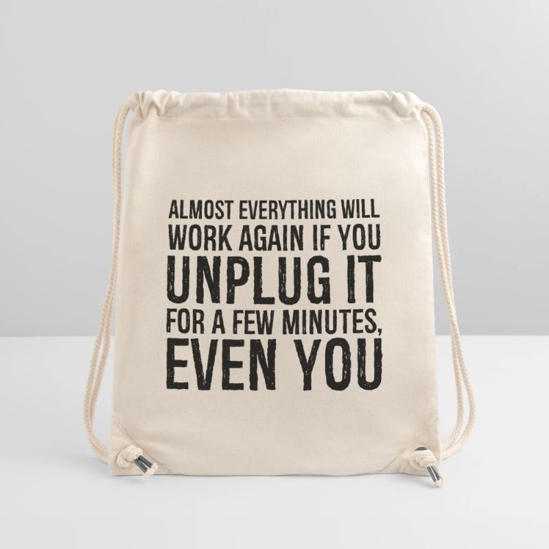 almost everything will work again if you unplug it Stanley/Stella Recycled Gym Bag