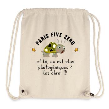 Paris_five_zero - Stanley/Stella recycelter Gym Bag - Naturweiß - Vorne
