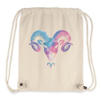 Widder Sternzeichen Symbol Aries Horoskop Widder - Stanley/Stella recycelter Gym Bag - Naturweiß - Vorne