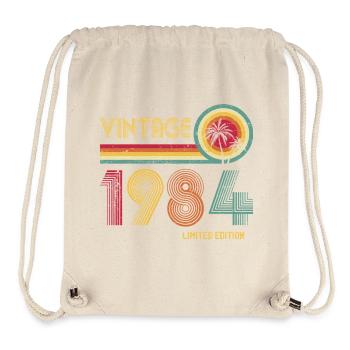 Millésime 1984 Edition Limitée - Sac à cordon recyclé Stanley/Stella - blanc naturel - Devant