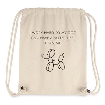 Funny saying for dog owners - Stanley/Stella Recycled Gym Bag - natural - Front
