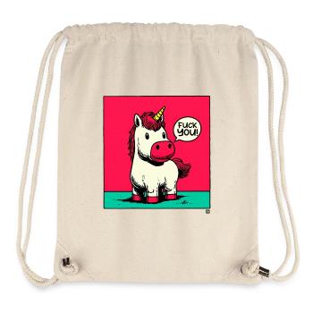 Punk Unicorn Provocation - Stanley/Stella Recycled Gym Bag - natural - Front