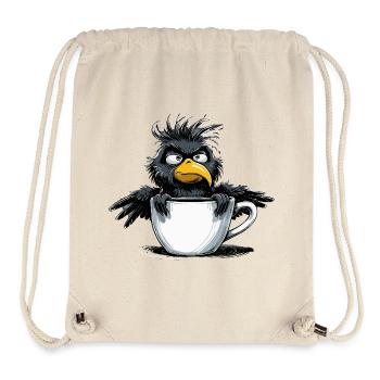 Morning grouch coffee no desire raven bad mood - Stanley/Stella Recycled Gym Bag - natural - Front