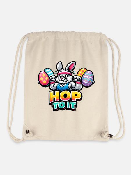 Pumpernickel Easter Gym Fitness - Stanley/Stella Recycled Gym Bag - natural