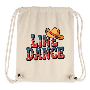 Lone Dance Cowboy Text mit Hut - Stanley/Stella recycelter Gym Bag - Naturweiß - Vorne