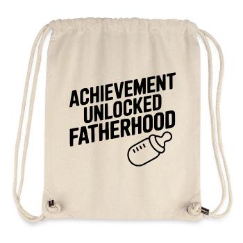 Achievement Unlocked Fatherhood - Stanley/Stella Recycled Gym Bag - natural - Front